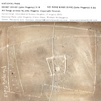 Original cover of Secret Songs, National Park 7" single on Background Frequencies, Australia